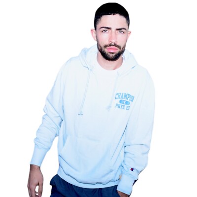 Champion Urban Outfitters Aqua Light Blue Long Sleeve Hoodie