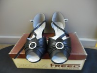 Black Leather Freed Garnet Ballroom/latin Dance Shoes - Size Uk 2.5 Black Leather Freed Garnet Ballroom/latin Dance Shoes - Size Uk 2.5