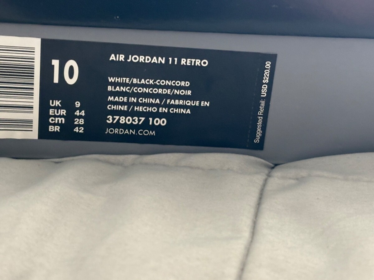 Size 10 - Jordan 11 Retro Concord 2011 883419242311| eBay