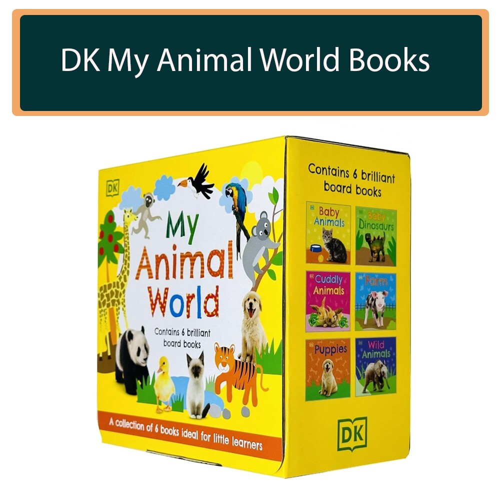 DK My Animal World 6 Books Collection Box Set Baby Dinosaurs, Baby Animals