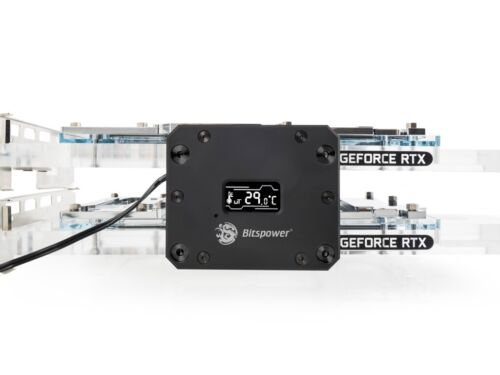 Bitspower Block Bridge with OLED(Slot 1 &3 ):BP-VGAB13-OLED - Picture 2 of 5