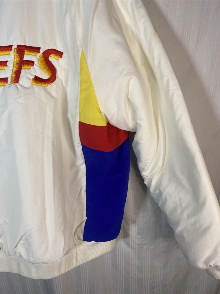 Jaqueta bordada rara Top Of The World por Wiman Kansas City Chiefs tamanho grande - Imagem 3 de 4