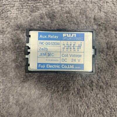 Used & Tested FUJI FMC-OAS/GZ634A 2A2B Coil Voltage 24V DC Relay Module