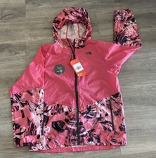 NWT The North Face Kids G Flurry Wind Hoodie Girl's Windbreaker Jacket Sz XL