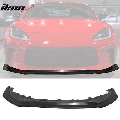 Fits 22-26 Toyota GR86 Front Bumper Lip IKON Spoiler Unpainted PU