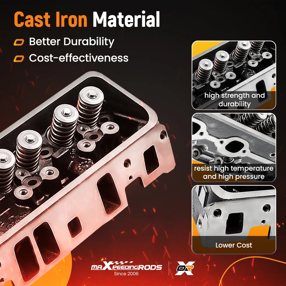 12557113 Cylinder Head for GMC Marine Chevy Astro Blazer V6 4.3L 262Cu 1992-2014 - Image 4 of 4