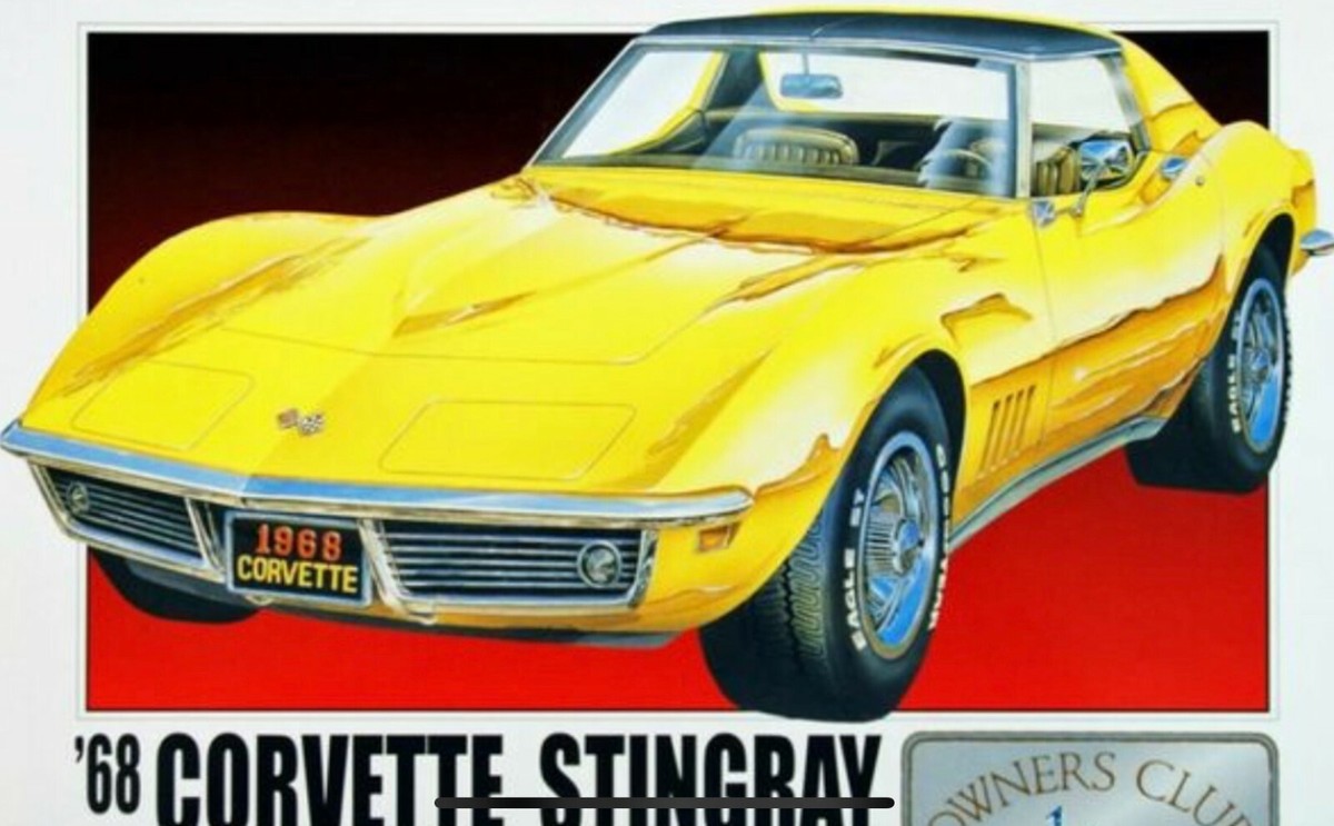 LEGO 1968-1969 Yellow Corvette Stingray Speed Champions Kit