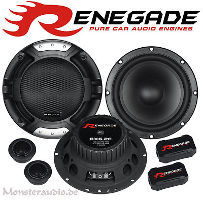 Renegade RX-6.2C 2-Wege Kompo Auto Lautsprecher Set Boxen PKW 16,5cm 200 Watt