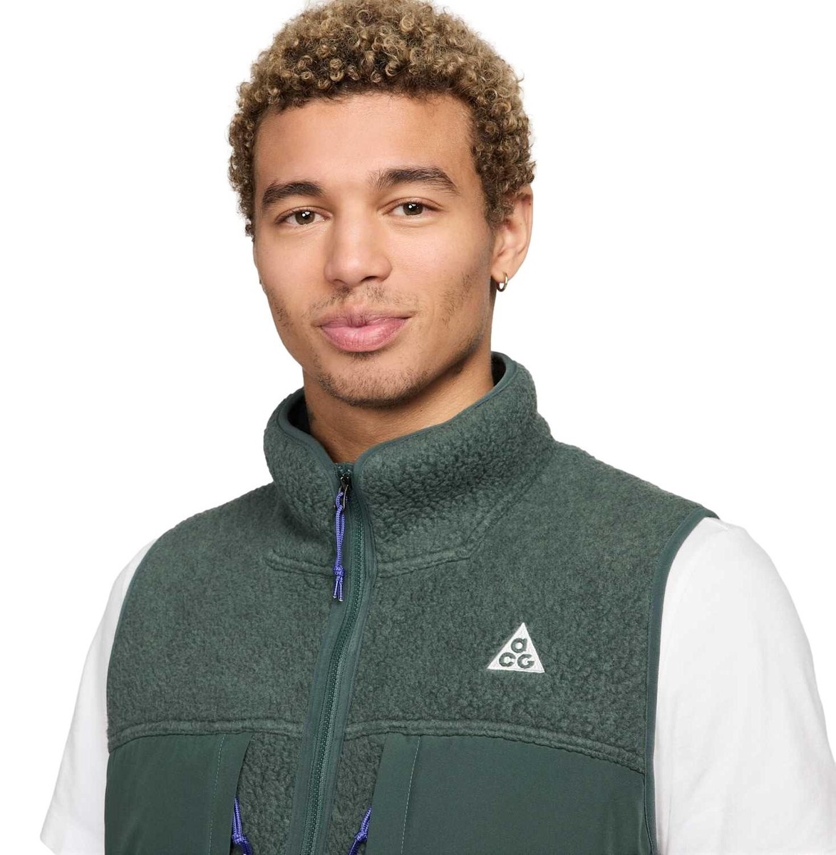 Nike ACG 'Arctic Wolf' Men's Full Zip Vest (Vintage Green) FN2448