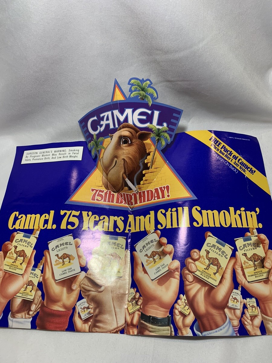 Joe Camel Popup 75th Birthday Ads, Party With The Wild Pack