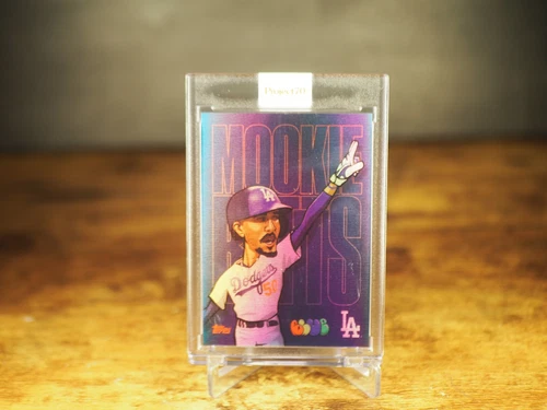 Topps Project70 Card 412 - 2020 Mookie Betts by Blue the Great Rainbow Foil 2/70