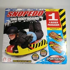 Snopedo Snow Sled Inflatable Body Board Tube Play Ride 43x22 1 Rider 6 Older