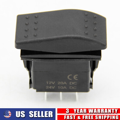 NEW 6-Pin Rocker Switch DPDT ON-OFF-(ON) 0D4767 FITS Generac Generator USA STOCK