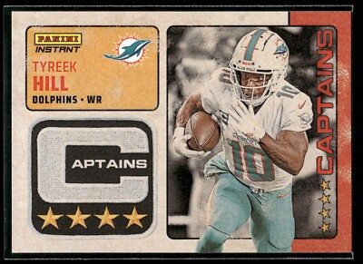 2024 Panini Instant NFL Tyreek Hill CAPTAINS 1/351 SP Miami Dolphins #CAP-18