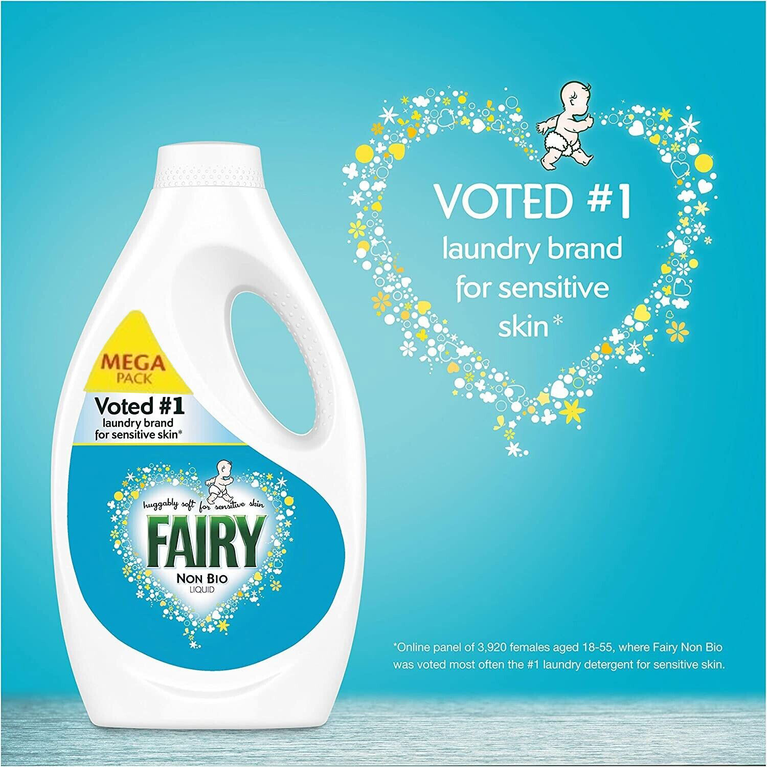 Fairy Non Biological Washing Detergent Liquid for Sensitive Skin 