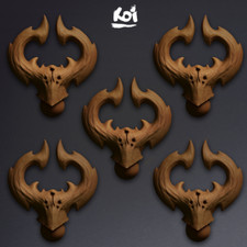 Plaguebearers - Miniature Heads Type 2  Warhammer 40k chaos Nurgle Bits 42mm