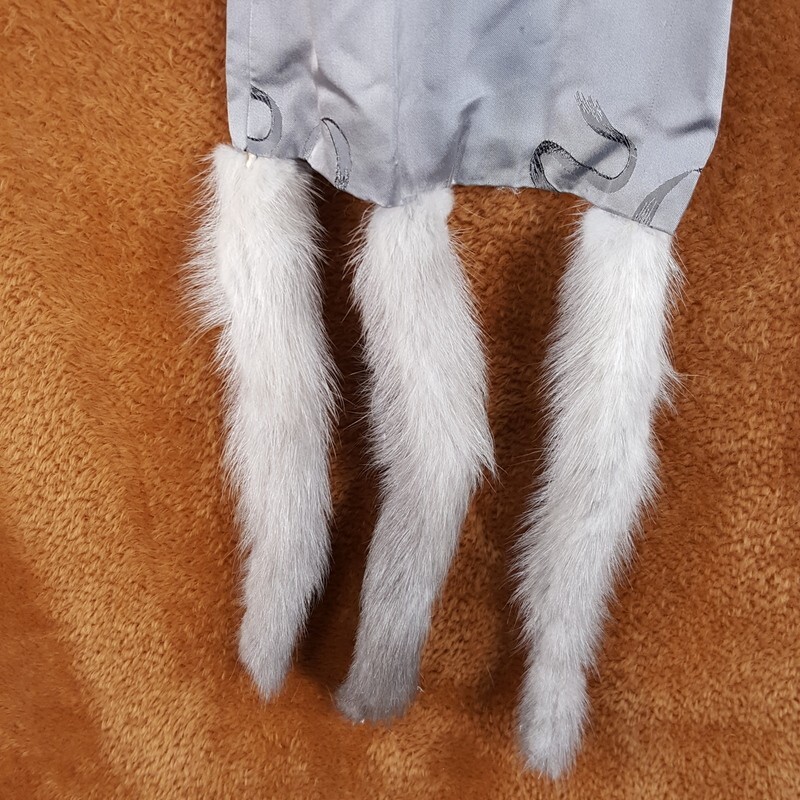 Cross Mink Fur Scarf Sash Belt 68