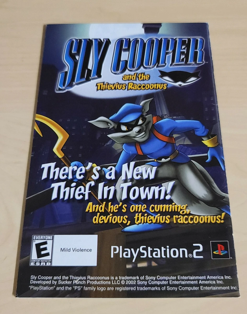 Sly Cooper and the Thievius Raccoonus (CASE & MANUAL ONLY) - PS2