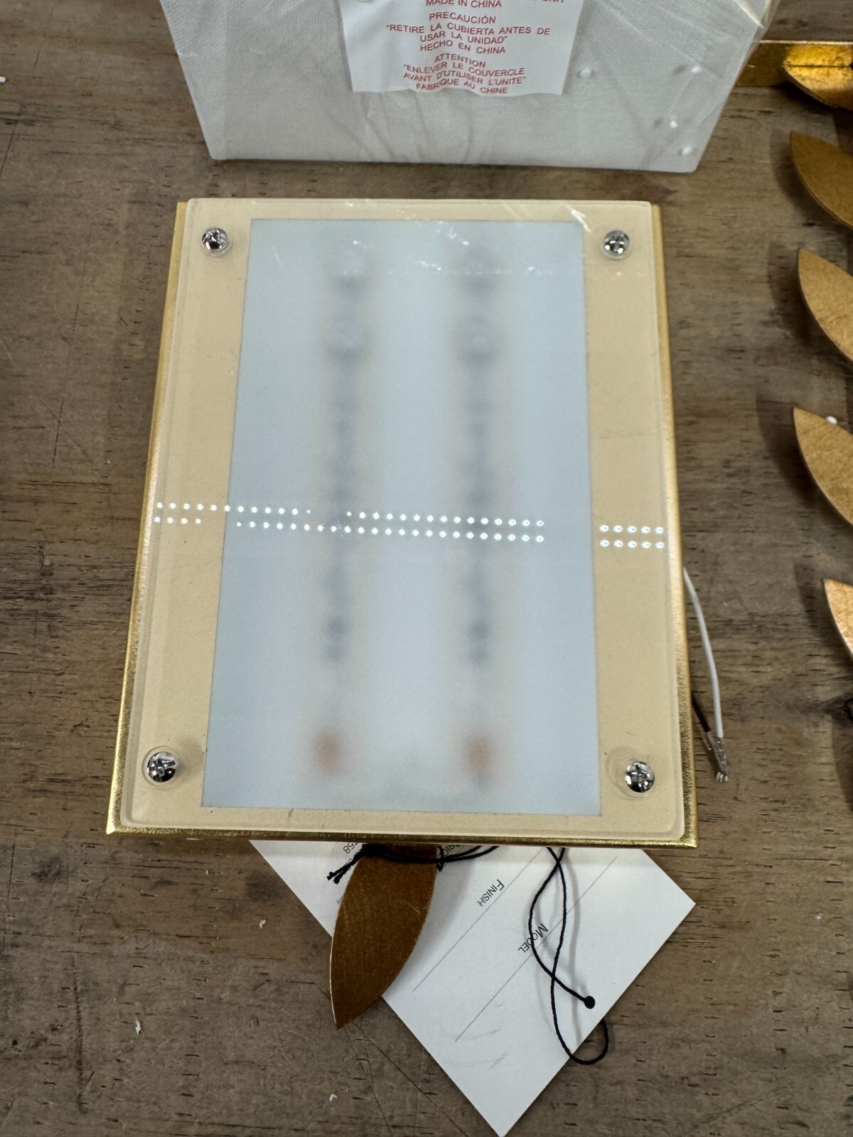 Metropolitan N7970-696-L Arbor Grove 24" Tall LED Wall Sconce, Ardent Gold Leaf