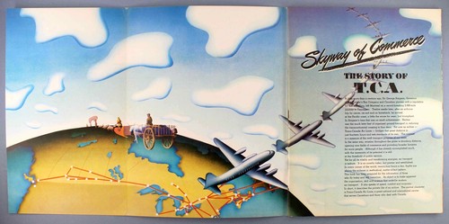 TCA TRANS CANADA AIRLINES HORIZONS UNLIMITED VINTAGE AIRLINE BROCHURE CUTAWAY - Picture 8 of 9