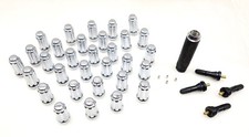 New Pro Comp 32-piece M141.5 Spline Lug Nut Kit Chrome W Valve Stems Pxa16145