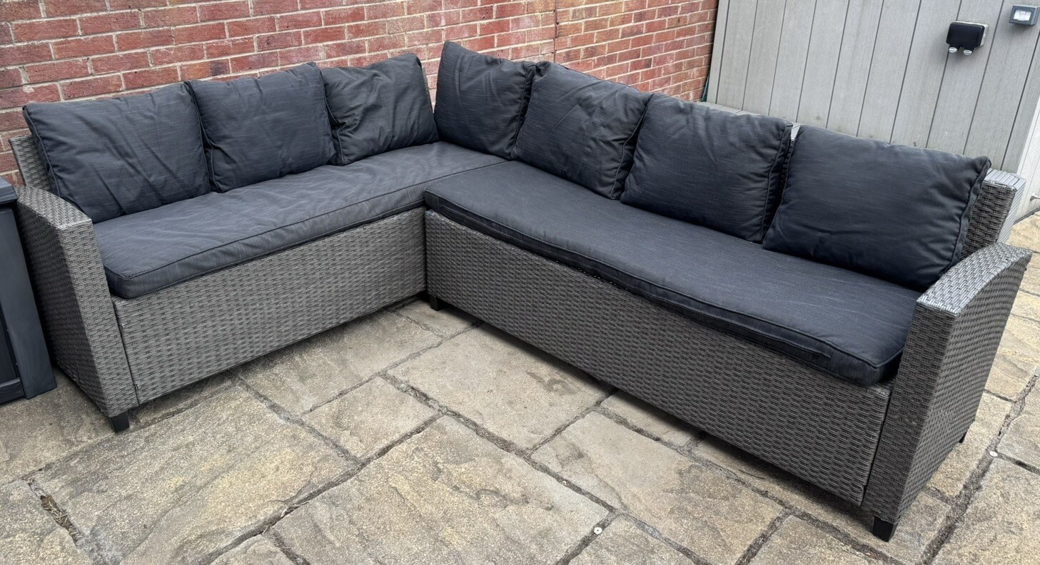 Rattan Garden Sofa eBay