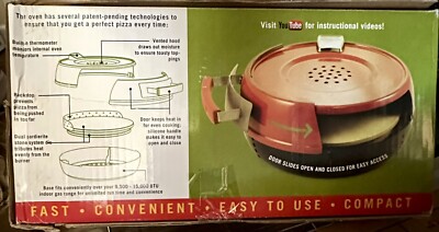Pizzeria Pronto Stovetop Pizza Oven Indoors Gas Stove Only PC0601