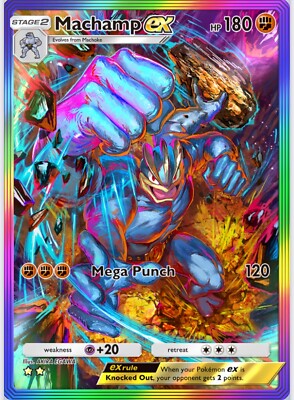 Machamp Pocket Non Holo Pokemon Card VMAX EX GX ACG V Star