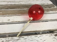 Holiday Christmas Tree Mouth Blown Italy Red Apple Handmade Bulb Ornaments