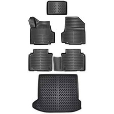 ELMASLINE 3D Gummimatten & Kofferraumwanne & Frunkmatte Set für TESLA MODEL Y ab