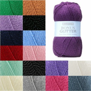 glitter double knitting wool