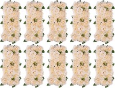 Wedding Table Decor Flower Row Centerpieces x10 45cm Champagne  Arrangement 5JMT