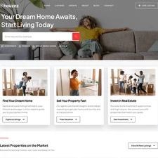 Property Listing Website Design with Free VPS Web Hosting and Installation