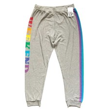 Chaser Sz Large L Women's Weekend Rainbow Lounge Jogger Sweatpants NWT