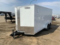2022 Cargo Express 7x16 XL Series Cargo, 5200LBS axles, barn doors, sloped V-nose