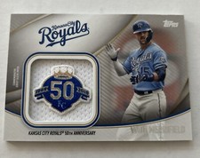 2020 Topps Whit Merrifield Special Commemorative Jumbo Jersey Sleeve Patch
