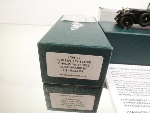 LANSDOWNE LDM75 1930 BENTLEY 8-LITRE COACHWORK by MULLINER - 1:43 - GOOD IN BOX - Imagen 3 de 11