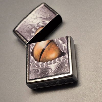 Zippo DRAGON EYE Reptil (nur HÜLLE) Leerhülle, OHNE Benzineinsatz (2.Wahl)