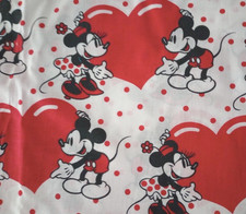 Disney minnie mouse hearts fun fabric length 11 x 9 inch new