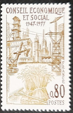 1957 30e Anniv. Conseil économique & social 1977 MNH Luxe**