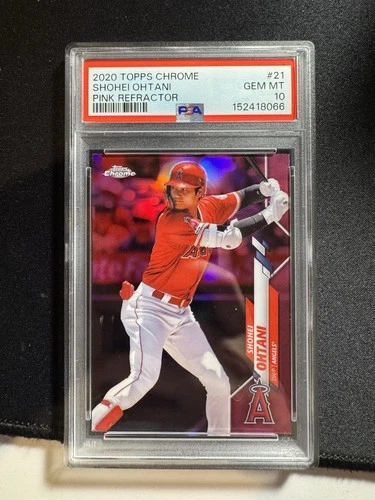 2020 Topps Chrome - Shohei Ohtani #21 Pink Refractor PSA 10