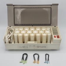 Vintage Clairol K-400S Kindness Deluxe 3 Way Hot Rollers Hairsetter With Clips