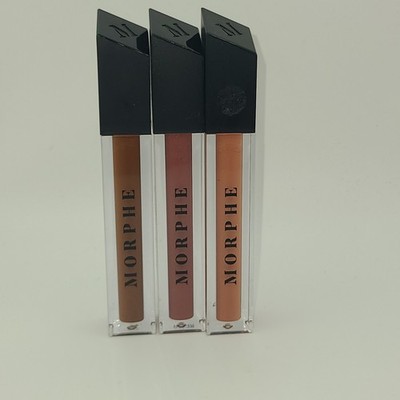 3x New Morphe Rosy Tan Nude Lip Gloss Set 4.5ml Sing Along Now