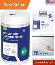 Whiteboard Cleaning Wipes, Dry Erase Board Cleaning Wipes, Non-toxic White bo...