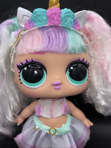 Rare LOL Surprise Big Baby Hair Hair Hair Large 11" Unicorn Doll Rainbow - Picture 2 of 8