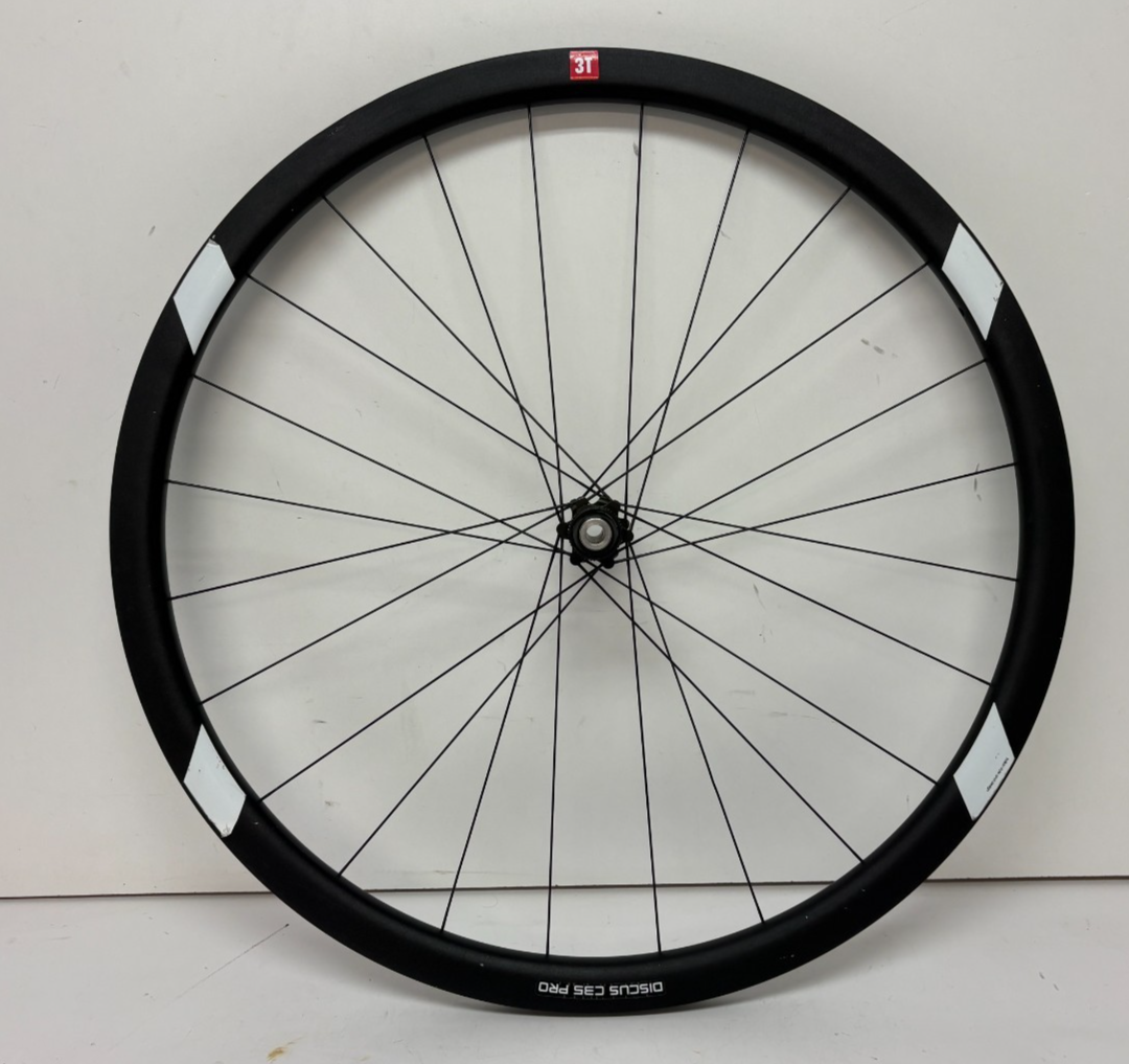 3T DISCUS C35 PRO Black Aluminum 15x100mm Thru Axle Disc 700C CX