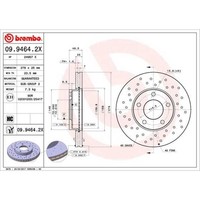 Brembo 2X Bremsscheibe Vorne Ø278 Mm Gelocht/Innenbel. FüR Mazda 3 BK 1.6 1.4
