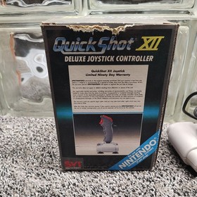 Quickshot XII 12 Deluxe Joystick Controller Nintendo NES 1987 with Box vintage 