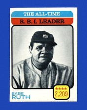 1973 Topps Set-Break #474 Babe Ruth Ldr EX-EXMINT *GMCARDS*