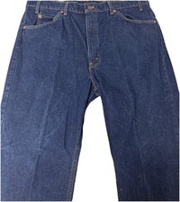Levis 505 Orange Tab Vinatge Mens 40x30 Blue Cotton Denim Straight Made in USA